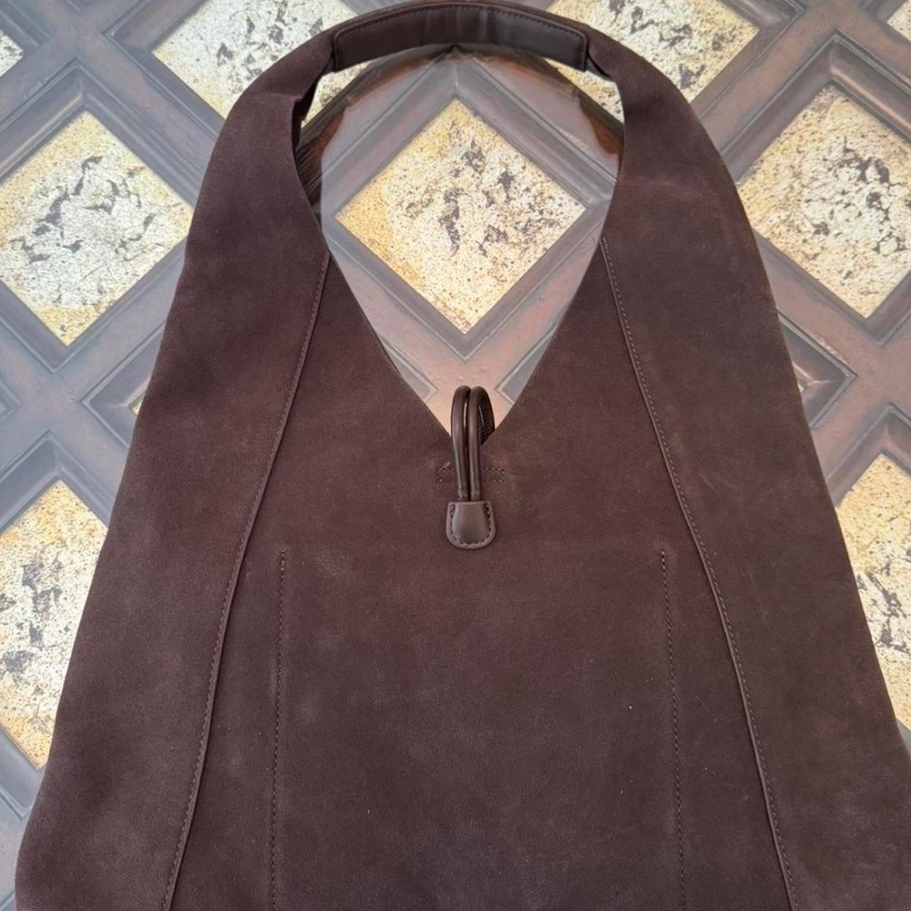 Dolce Vita Brown Suede Hobo Bag - Picture 3 of 5